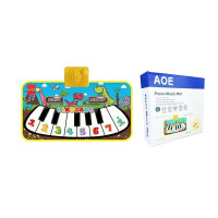 Коврик музыкальный 66399 у-13 465 х 3 х 25 см на батарейках пианино режим памяти музыка