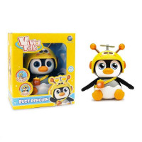 Інтерактивна іграшка SF 82310 A Пінгвін реагує на стук повторює голос підсвічування пісні англійською махає крилами пропелер обертається в коробці