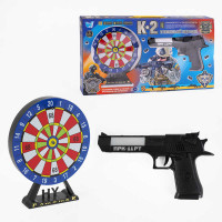 Пістолет з мішенню 94978 WToys звук підсвічування лазерний приціл мішень на батарейках WToys