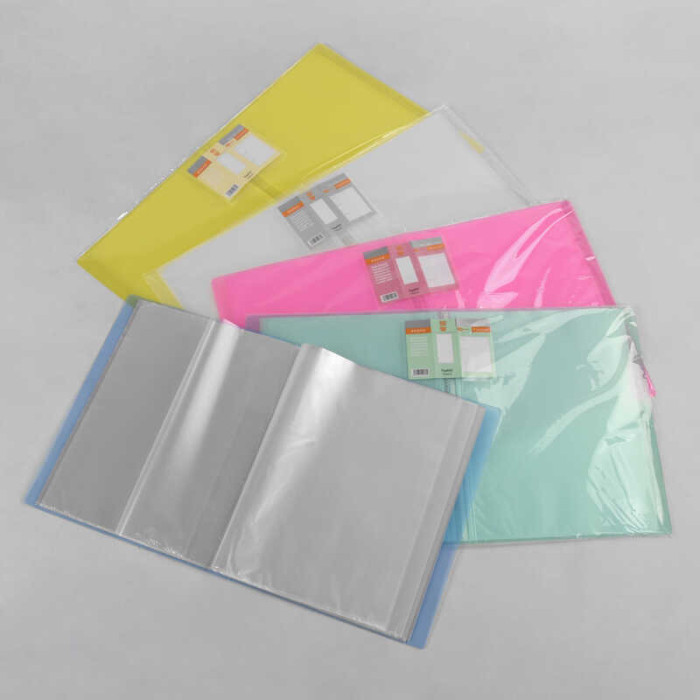 Папка для бумаг с файлами С 36915 5 цветов 60 файлов в пакете