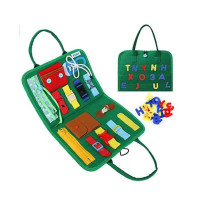 Логічна папка 432-13 фетр цифри та літери на липучках гаманець пряжки блискавка мотузки в пакеті