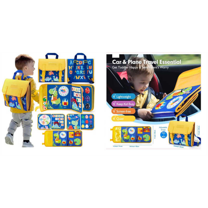 Логічна папка C 73093 фетрова елементи на липучках цифри кольори форми годинник в пакеті