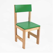Стільчик дитячий зелений від підлоги до сидіння 28 см (№50582)