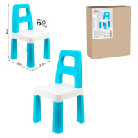 Дитячий стілець 9710 Світло-Блакитний Technok Toys 32х32х55 см Technok Toys