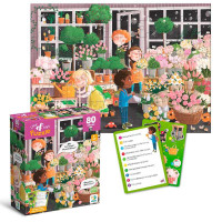 Пазл Шукай та знаходь Квітуча весна 300664 DoDo 80 елементів 28х39 см Dodo