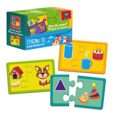 Пазли Знайди пару Хто де живе? На що схоже? VT5003-03 Vladi Toys Vladi Toys