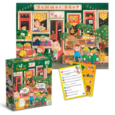 Пазл Шукай та знаходь Літні смаколики 300665 DoDo 80 елементів 28х39 см Dodo