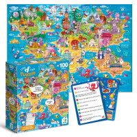 Пазл Шукай та знаходь Світ пінгвінів 300670 DoDo 100 елементів 33х47 см Dodo