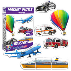 Магнітні пазли Transport ML4031-24 EN Magdum англ мова Magdum