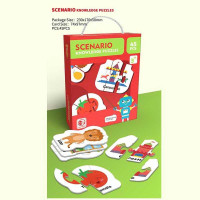 Пазлы 88680 45 элементов изучение английского 15 карточек