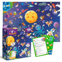 Пазл Шукай та знаходь Шалений космос 300668 DoDo 100 елементів 33х47 см Dodo