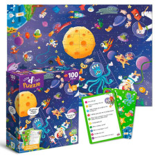 Пазл Шукай та знаходь Шалений космос 300668 DoDo 100 елементів 33х47 см Dodo