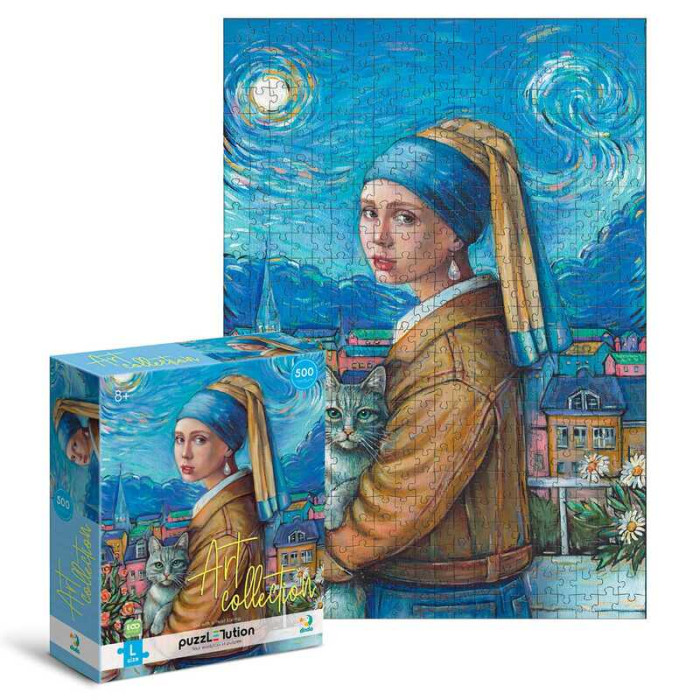 Пазл Easy-L Дівчина з перловою сережкою 500 елементів в коробці DoDo Dodo