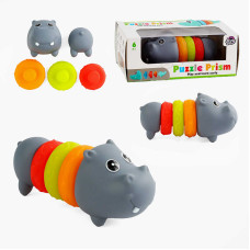 Пірамідка XQ 9934 C “Бегемот” гумова 5 елементів