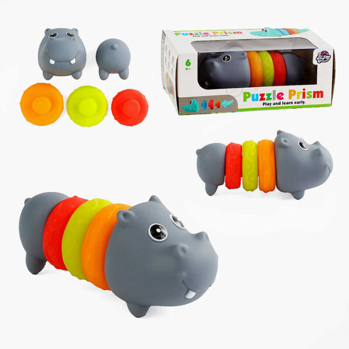 Пірамідка XQ 9934 C “Бегемот” гумова 5 елементів