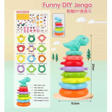 Пірамідка KD 822-23 пластикова 7 рівнів наліпки у сітці