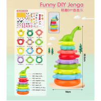 Пірамідка KD 827-21 пластикова 8 рівнів наліпки у сітці