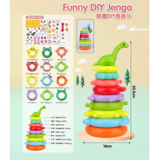 Пірамідка KD 827-21 пластикова 8 рівнів наліпки у сітці