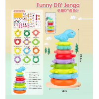 Пірамідка KD 827-23 пластикова 8 рівнів наліпки у сітці