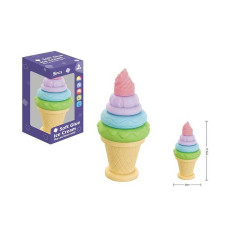 Пірамідка 1133 “Морозиво” пискавка гумова 5 елементів
