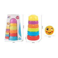 Пирамидка 618-125 Мишка 6 элементов мячик с колокольчиком