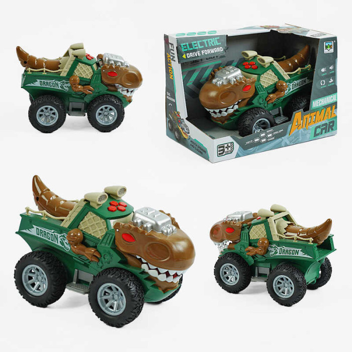 Машина музична SY 200-22 звуки самостійно їздить підсвічування рухає хвостом і щелепою