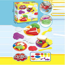 Тісто для ліплення 8820 тарілки вилка ніж форми для ліплення пластилін