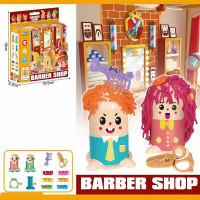 Тісто для ліплення SM 8112 Перукарня 2 екструдери 6 пачечок тіста для ліплення гребінець ножиці