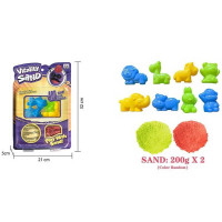 Кінетичний пісок 1908 EF 400 г 8 форм на листі