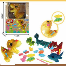 Тісто для ліплення SM 8116 “Динозаврик” 6 формочок 6 кольорів тіста фігурка інструменти