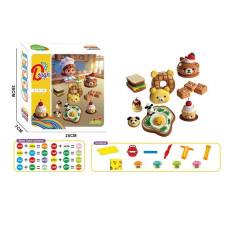 Тісто для ліплення 9029 екструдер 4 кольори тіста фігурні форми ніж в коробці