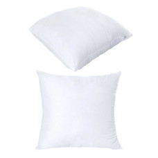 Подушка White 40200212 мікрофібра силіконізоване волокно блискавка 70*70см біла Homefort Homefort