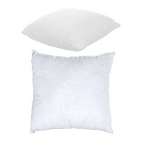 Подушка Білосніжка 3010083 стьоб мікрофібра силіконізоване волокно 50*50 см біла Homefort Homefort