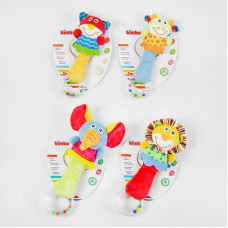 Погремушка мягкая С 54416 Bimbo 4 вида колокольчик в пакете Bimbo