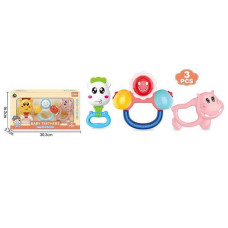 Набір брязкалець BM 4300-3 3 штуки прорізувач в коробці для малюків