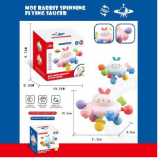 Брязкальце 9077 гумові прорізувачі сенсорні елементи тріскачка механічне обертання напівсфери