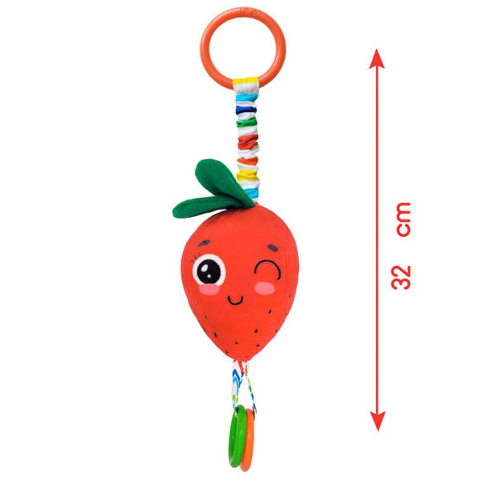 Брелок-подвеска МС 110604-18 Земляника Масик в упаковке Масік