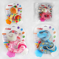 Брязкальце C 54420 Bimbo 3 види пискавка прорізувачі шелесткі елементи в пакеті Bimbo