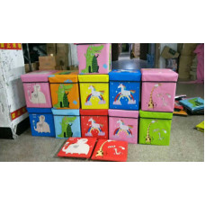 Короб-органайзер C 68850 30х30х30 см складний в пакеті ВИДАЄТЬСЯ МІКС ВИДІВ