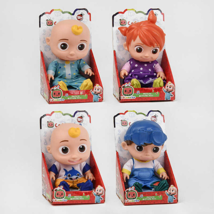 Пупс музичний 3666-146 4 види звук фрази англійською мовою колискова