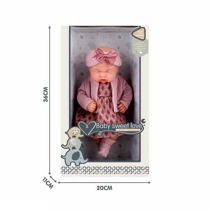 Пупс S 012-6 B 30 см гумовий