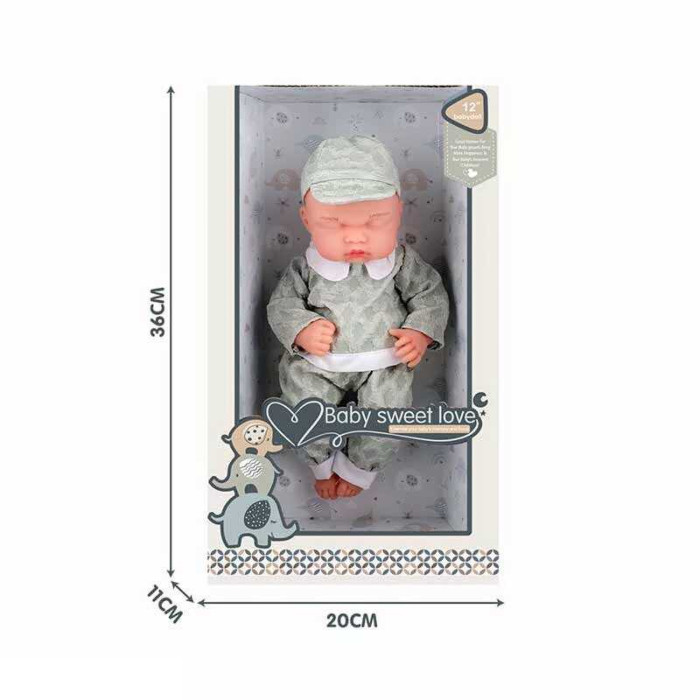 Пупс S 012-7 B 28 см гумовий