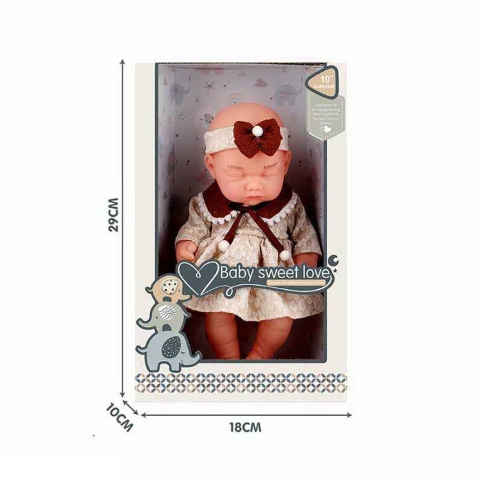 Пупс S 010-2 B 25 см гумовий