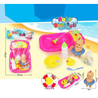 Пупс 669-399 D ванна помпова подача води аксесуари в пакеті Детская игрушка