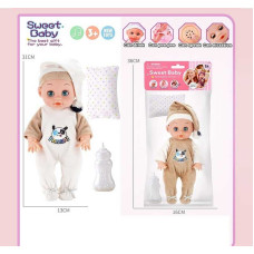 Пупс Весела дівчинка WD 2324-1 AB вис 31 см звуки музичний чіп рух кінцівки аксесуари