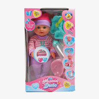 Пупс функціональний UKA-A 0940-8 WToys ОЗВУЧУВАННЯ УКРАЇНСЬКОЮ МОВОЮ звук від батарейок п`є ходить в туалет WToys