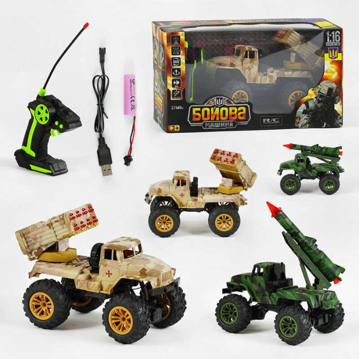 Машинка на радіокеруванні 31730 TK Group звук підсвічування амортизація масштаб 1:16 акум 37V пульт 27 MHz рухливі елементи TK Group