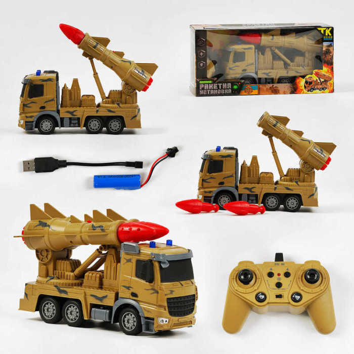 Машина на радіокеруванні TK - 266-50 TK Group військова техніка звук стріляння акум 37 V пульт 24 GHz TK Group