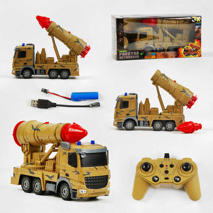 Машина на радіокеруванні TK - 280-22 TK Group військова техніка звук стріляння акум 37 V пульт 24 GHz TK Group