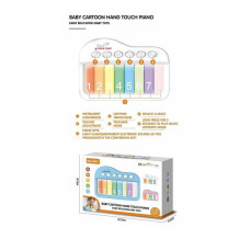 Піаніно YK 7018 C підсвічування кілька режимів 8 клавіш мелодії гра на швидкість реакції режим навчання регуляція гучності